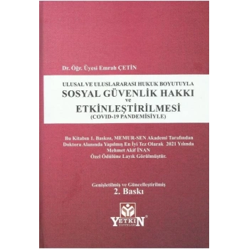 Sosyal Güvenlik Hakkı ve Etkinleştirilmesi