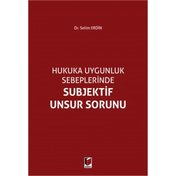 Subjektif Unsur Sorunu