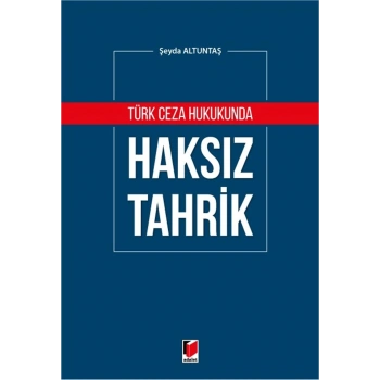 Türk Ceza Hukukunda Haksız Tahrik