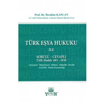 Türk Eşya Hukuku İle Sorulu - Cevaplı