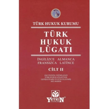 Türk Hukuk Lûgatı (2 Cilt)