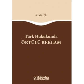 Türk Hukukunda Örtülü Reklam
