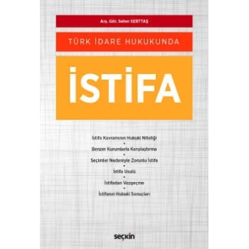 Türk İdare Hukukundaİstifa