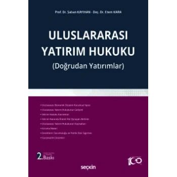 Uluslararası Yatırım Hukuku (Doğrudan Yatırımlar)