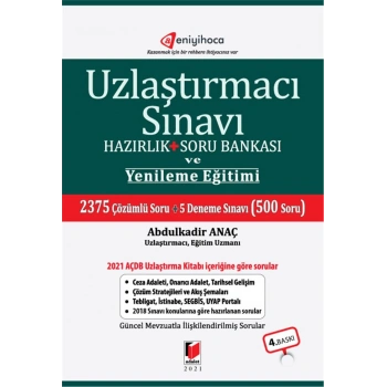 Uzlaştırmacı Sınavı Hazırlık + Soru Bankası ve Yenileme Eğitimi