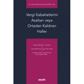 Vergi Kabahatlerini Azaltan veya Ortadan Kaldıran Haller