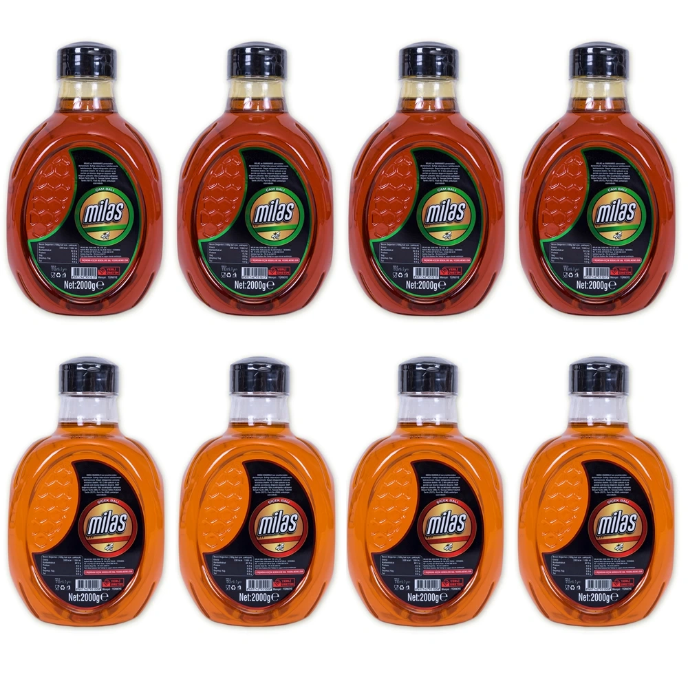 Çam Balı 2 Kg (4 Adet) + Çiçek Balı 2 Kg (4 Adet)