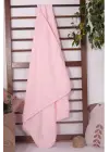 Biyeli Kız Bebek Nohut Battaniye 80*80 Cm - Pembe