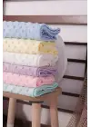 Biyeli Unisex Bebek Nohut Battaniye 80*80 - Krem
