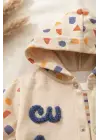 Cute Bear Nakışlı 3lü % 100 Pamuk Erkek Bebek Takımı