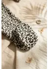 Leopar Desenli % 100 Pamuklu Kız Bebek 4lü Tulum Seti 0-6 Ay