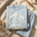 At Desenli % 100 Pamuk İnterlok 2li Erkek Bebek Takımı