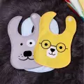 Bear Desenli 3lü Sıvı Geçirmez Bebek Mama Önlüğü 0-18 Ay - Sarı