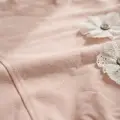 Flora Çiçek Detaylı Dantelli Kız Bebek 2li Alt Üst Takım - %100 Pamuklu Terletmez Premium Seri