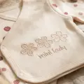 Flora Mini Lady %100 Pamuklu Puantiyeli Krem Yenidoğan Hastane Çıkışı - 5 Parça Bebek Takımı
