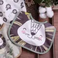 Lumi Lamb 3lü Bebek Mama Önlüğü Seti - %100 Pamuklu, Yumuşak Dokulu, Sıvı Emici Çıtçıtlı Bebek Önlüğü - Bej Ve Gül Kurusu
