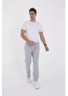 Unisex Üç İplik Basic Eşofman Pantolon - Gri