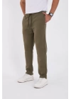 Unisex Üç İplik Basic Eşofman Pantolon - Haki