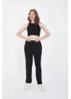 Unisex Üç İplik Basic Eşofman Pantolon - Siyah