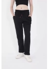 Unisex Üç İplik Basic Eşofman Pantolon - Siyah