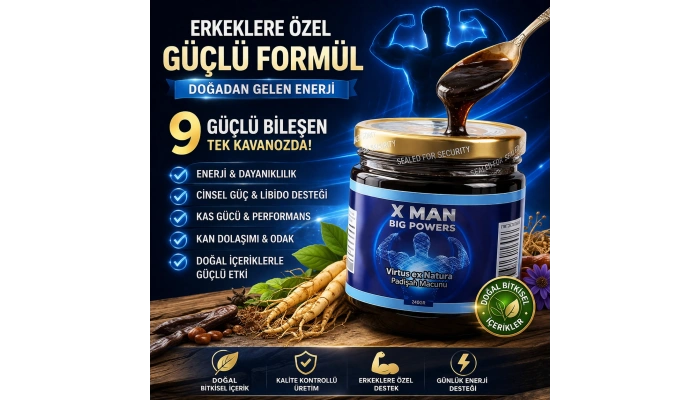 X Man Big Powers Virtus ex Natura Padişah Macunu 240 gr