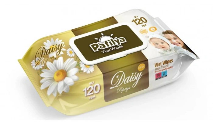 Pafilya Papatya Özlü Islak Mendil 120li Alkolsüz Parabensiz Kapaklı Premium