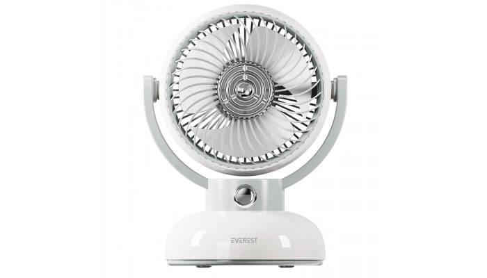 Everest EFN12 Krem 1200mAh 3 Hız Kademe LED Işıklı Retro Masaüstü USB Fan