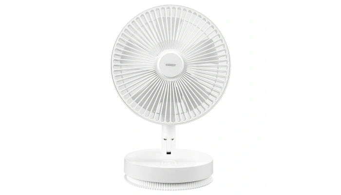 Everest EFN-600 Beyaz 2000mAh 8 Inch 4 Kademeli 1500RPM Hız Katlanabilir Masaüstü USB Fan