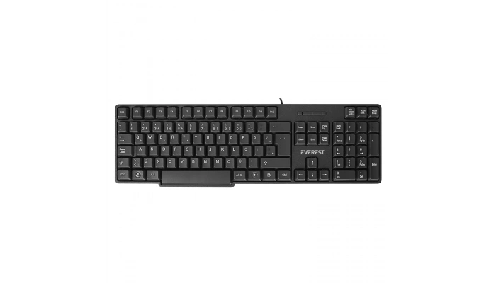Everest KB-517U Siyah 2MT Bakır Kablolu USB Q Standart Klavye