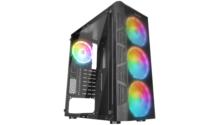 Everest CREST V1 Mesh Temperli Camlı 4x12cm Auto RGB Fan ATX Mid-T Gaming Oyuncu Kasası