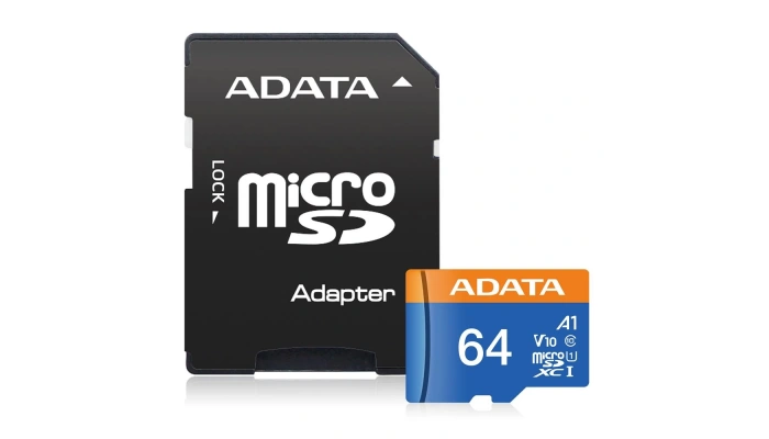 ADATA 64GB Premier microSDXC UHS-I Class10 V10 Hafıza Kartı (Adaptörlü)