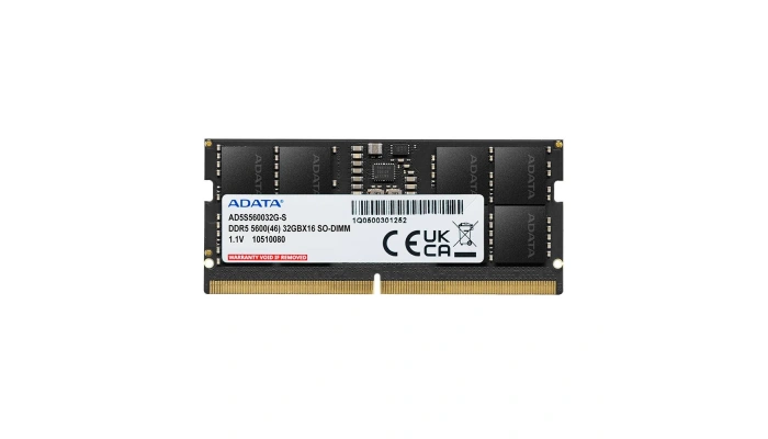 ADATA 8GB DDR5 5600 MHz 262-Pin 1.1V Notebook RAM Bellek