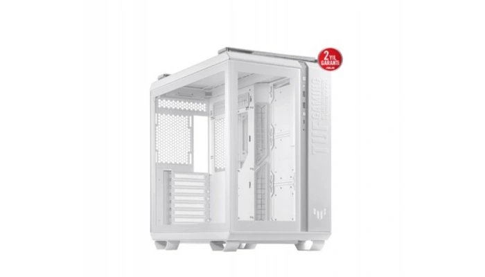 Asus TUF GAMING GT502 Plus Panaromik Temperli Cam USB 3.2 ATX Beyaz Gaming Kasa 