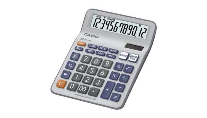 Casio DC-12M-W 12 Hane Masaüstü Hesap Makinesi