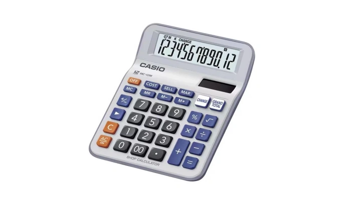 Casio MC-12M-W 12 Hane Masaüstü Hesap Makinesi