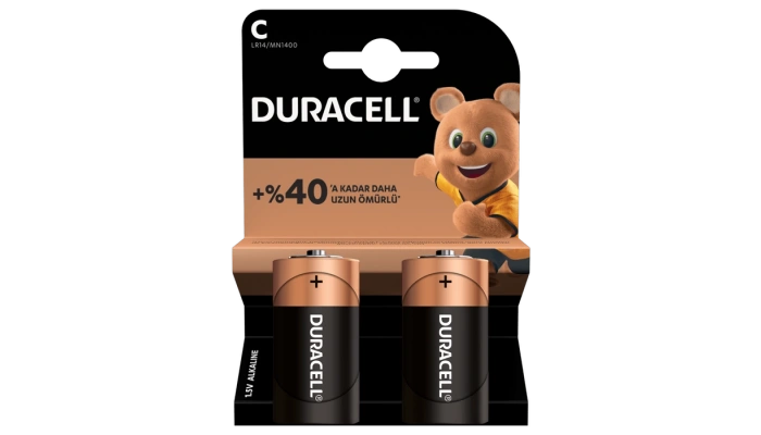 Duracell C LR14 1.5 V Alkalin Orta Boy Pil - 2’li Paket