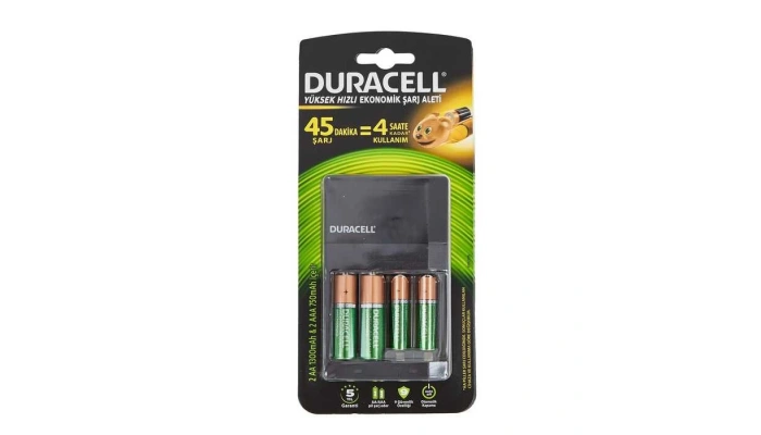 Duracell CEF14 Şarj Cihazı – 2xAA + 2xAAA Pil ile 4’lü Set