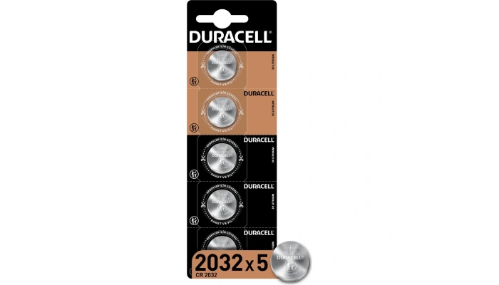 Duracell CR2032 3 V Lithium Düğme Pil - 5li Paket