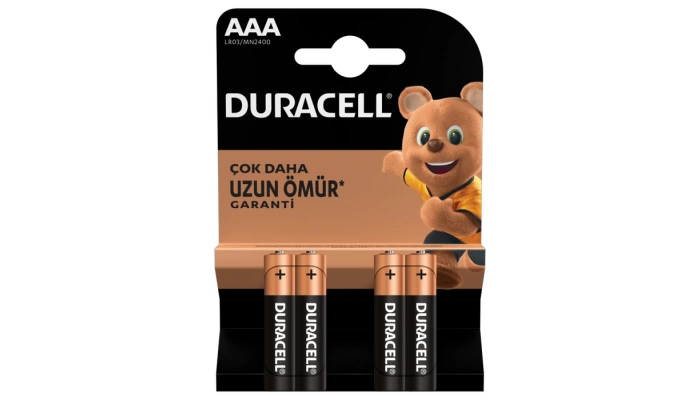 Duracell LR03 1.5 V AAA İnce Kalem Pil - 4lü Paket