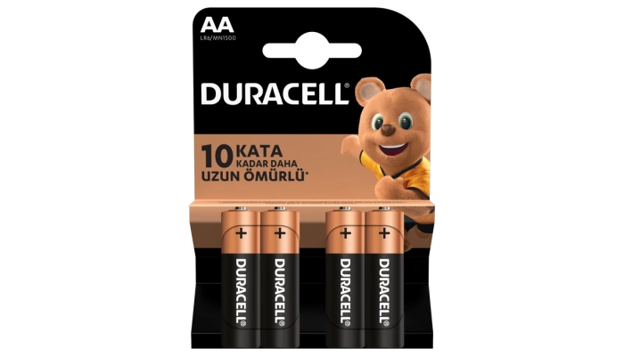 Duracell LR6 1.5 V AA Kalem Pil - 4lü Paket