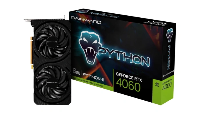 Gainward GeForce RTX4060 Python II 8GB GDDR6 128 Bit DLSS 3 Gaming Ekran Kartı