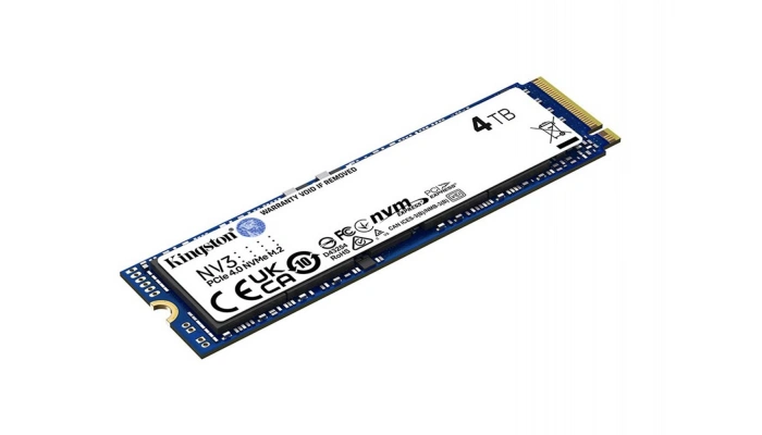 Kingston NV3 4TB PCIe 4.0 NVMe M.2 2280 SSD (SNV3S-4000G)