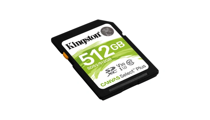 Kingston Canvas Select Plus 512GB SDXC UHS-I U3 V30 SD Hafıza Kartı
