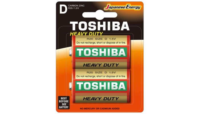 Toshiba D R20KG 1.5 V Büyük Pil - 2li Paket