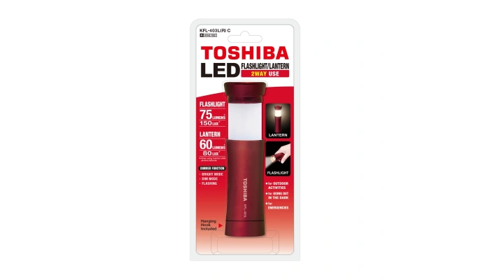 Toshiba KFL-403L Kırmızı Şarjlı Fener