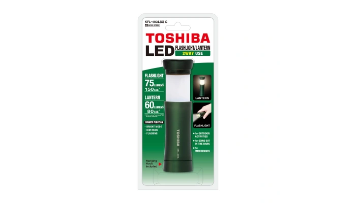 Toshiba KFL-403L Yeşil Şarjlı Fener