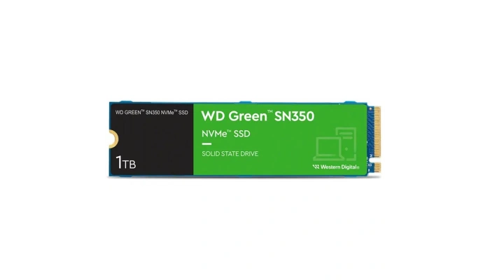 WD Green SN350 1TB PCIe NVMe M.2 3200/2500MB/s SSD (WDS100T3G0C)