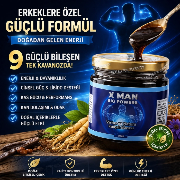X Man Big Powers Virtus ex Natura Padişah Macunu 240 gr