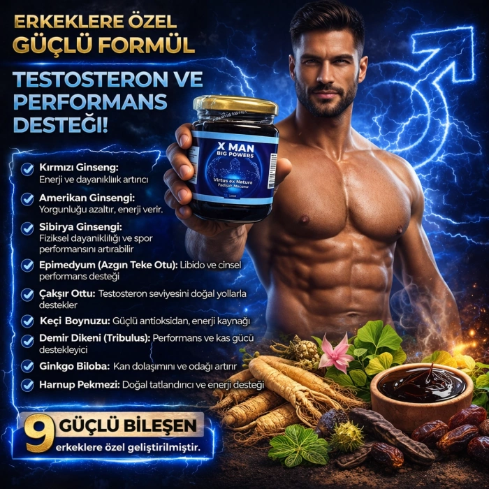 X Man Big Powers Virtus ex Natura Padişah Macunu 240 gr