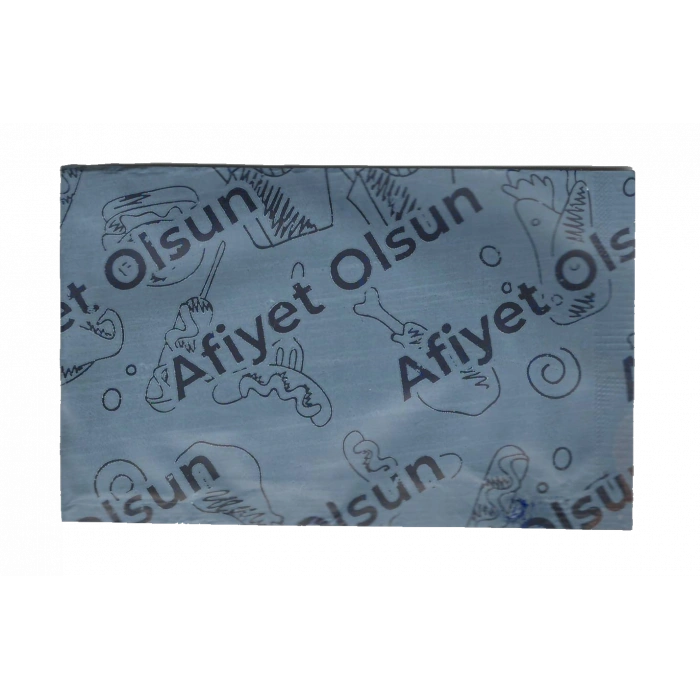 RENGİNEX 6x12 Afiyet Olsun Baskılı Tek Kullanımlık Islak Mendil